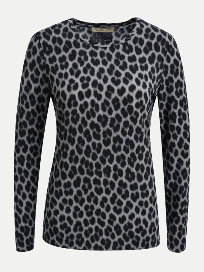 Smith & Soul Langarmshirt mit Leo-Print bei Robert Ley