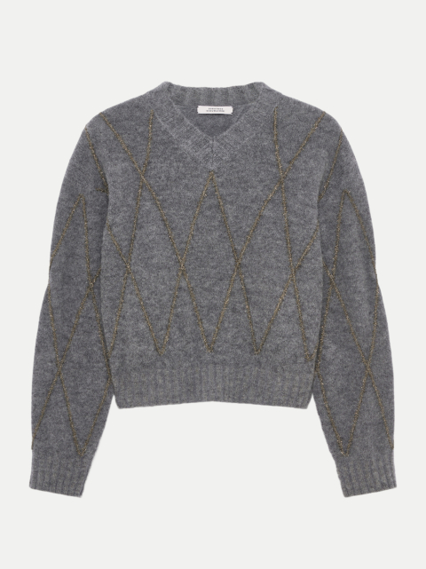 Dorothee Schumacher Pullover BOLD STRUCTURES mit Argyle-Stickerei bei Robert Ley