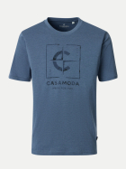 Casamoda T-Shirt,O-Neck 132-132 blau bei Robert Ley