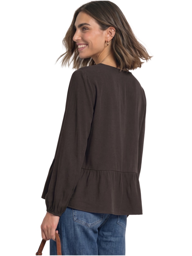 Street One Langarm Bluse mit Schößchen bei Robert Ley