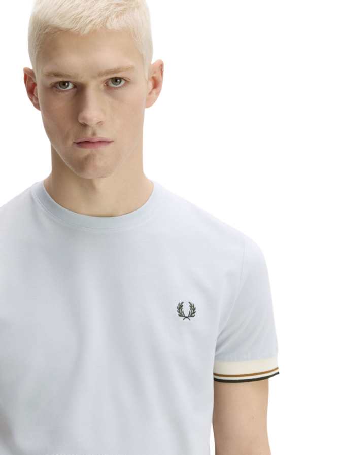 Fred Perry T-Shirt mit Kontrast-Bündchen bei Robert Ley