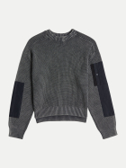G-STAR RAW Grobstrickpullover mit Ärmel-Patches J320-dk legion blue gd bei Robert Ley