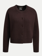 Smith & Soul Strickcardigan mit Rundhals 913-DARK CHOC bei Robert Ley