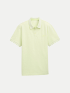 Tom Tailor Casual Piqué Poloshirt mit Stretch 37704-lime green two tone pique bei Robert Ley