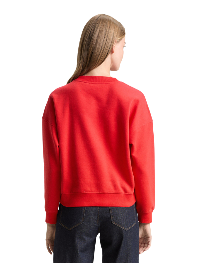 Tom Tailor Denim Sweatshirt mit Glitzerschrift bei Robert Ley