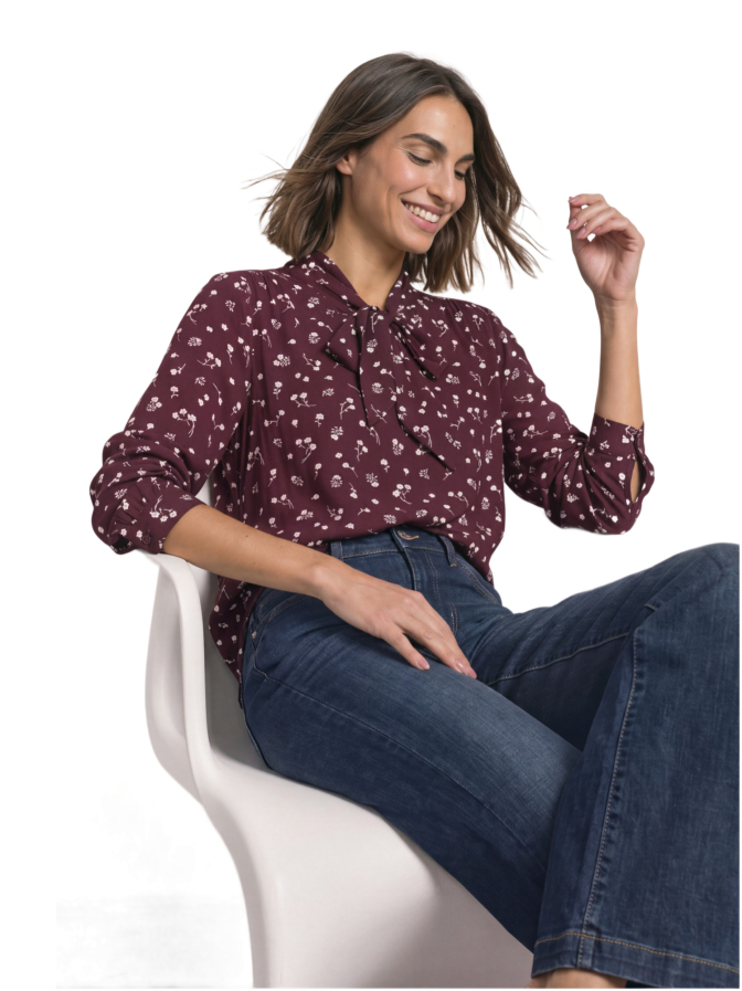 Street One Blusenshirt mit Schleifen-Details bei Robert Ley