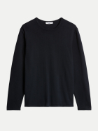 Marc O'Polo DENIM Pullover aus Bio-Baumwolle 4131-Dark Navy bei Robert Ley