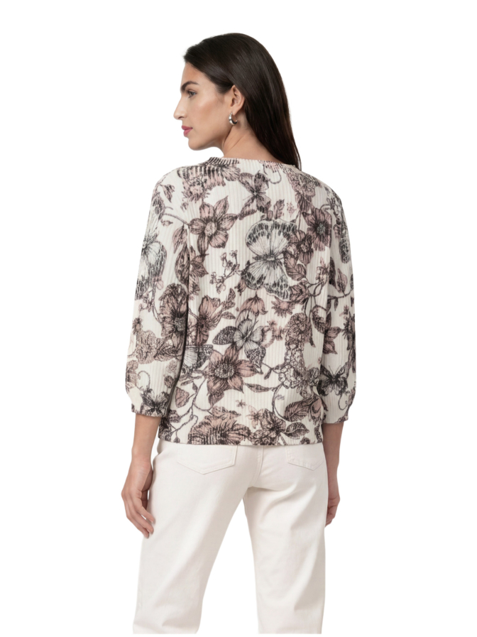 Monari Strickpullover mit Blumenmuster bei Robert Ley