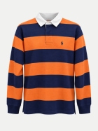 Polo Ralph Lauren Rugbyshirt The Big Fit 001konaorange/drkcobalt bei Robert Ley