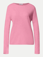 Street One Pullover mit Rollkanten 17938-warm blush mel. bei Robert Ley