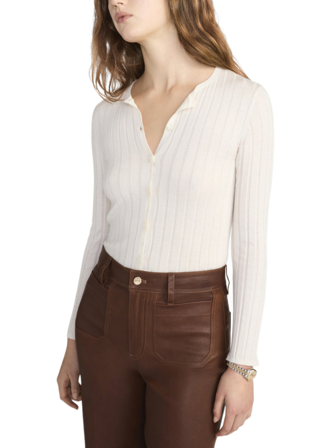 Frame Seiden-Kaschmir-Strickjacke bei Robert Ley