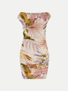 Guess Mini-Kleid mit Allover-Print PMOS sarika palm print bei Robert Ley