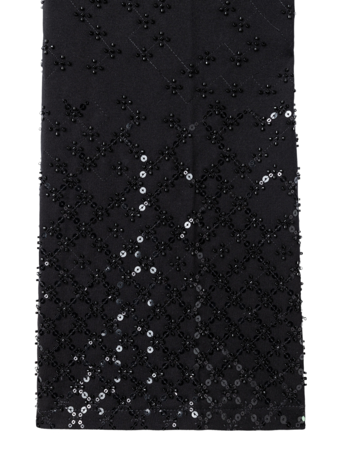 Cambio Hose Francoise Cropped mit Pailletten-Applikation bei Robert Ley