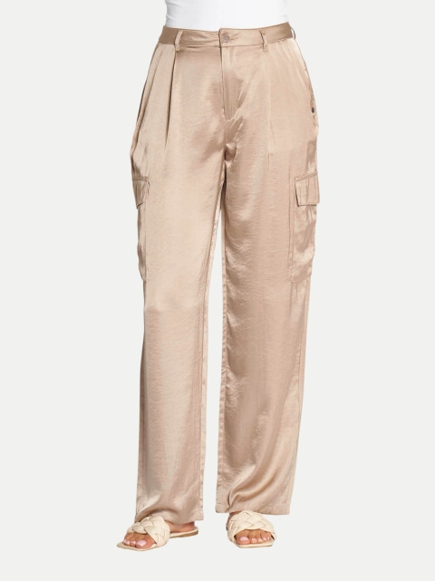 Zhrill Wide-Leg Cargo Line aus Satin bei Robert Ley