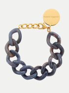 Vanessa Baroni Mini Flat Chain Bracelet blue jeans marble bei Robert Ley