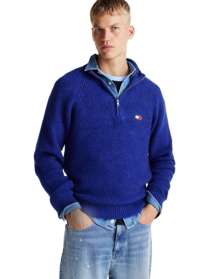 Tommy Jeans Pullover mit Viertel-Reißverschluss bei Robert Ley
