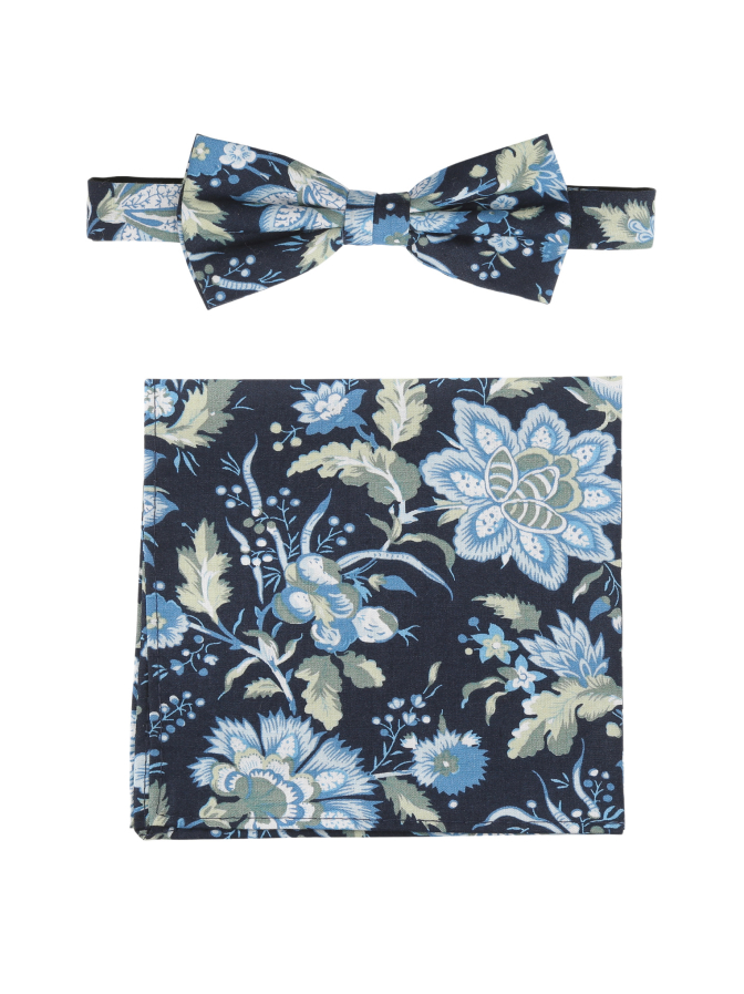 Prince Bowtie Herren Set Fliege und Einstecktuch bei Robert Ley