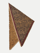 Codello Jacquard-Dreieckstuch mit Leo-Muster CAM3-kamel bei Robert Ley