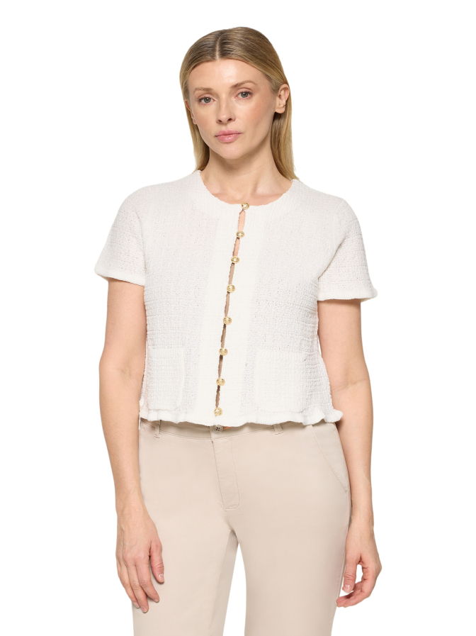 Cartoon Kurzarm Strickjacke bei Robert Ley