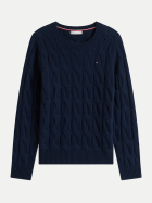 Tommy Hilfiger Strickpullover aus Wolle C1G-BLUE bei Robert Ley