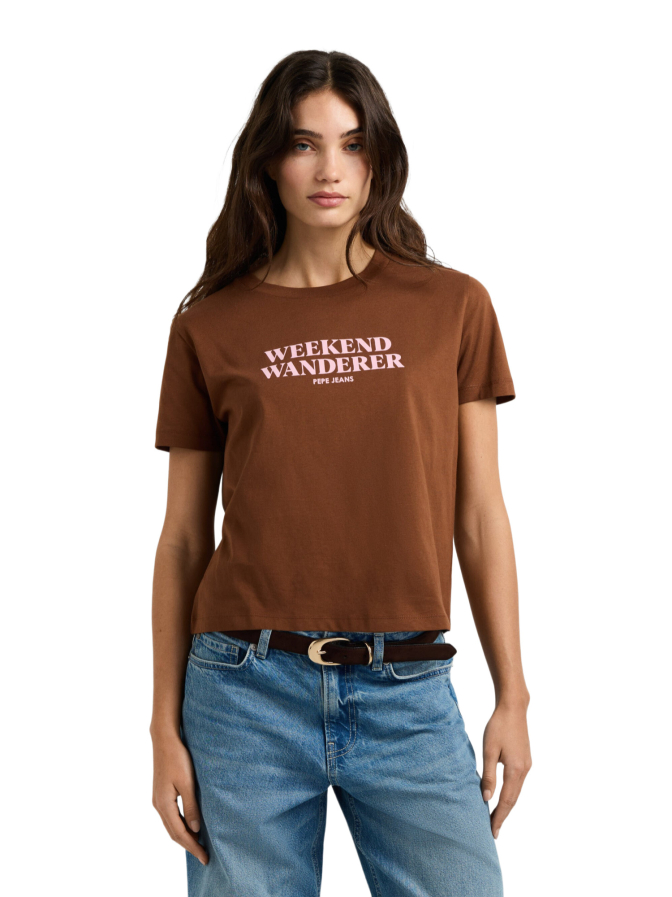 Pepe Jeans T-Shirt CARLA mit Schriftzug bei Robert Ley
