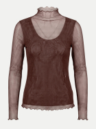 Zero Langarmshirt mit Rollkragen 7875-Beige/Brown bei Robert Ley
