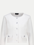 Monari Strickjacke aus  Flammgarn 105-cream bei Robert Ley