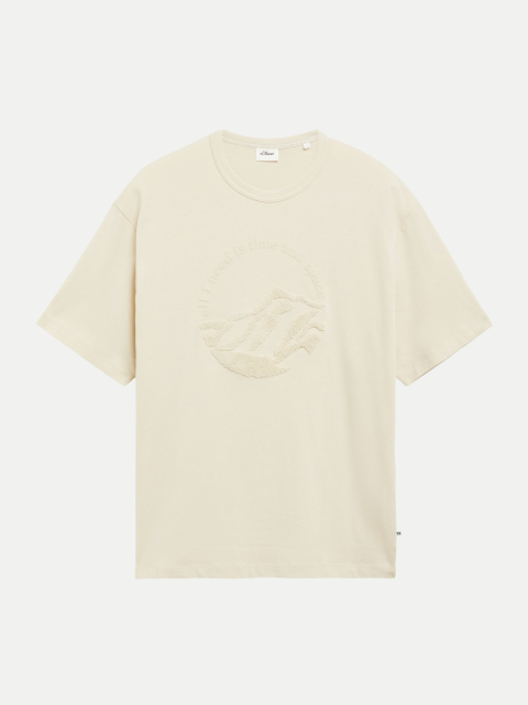 s.Oliver RED LABEL T-Shirt mit Frottee-Artwork bei Robert Ley