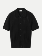 Tiger of Sweden Kurzarm-Cardigan Araawen 050black bei Robert Ley