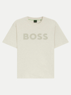 Boss Green T-Shirt mit Logoprint 137-Open White bei Robert Ley