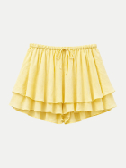 ESTELOU Skort mit Rüschenvolants butter yellow bei Robert Ley