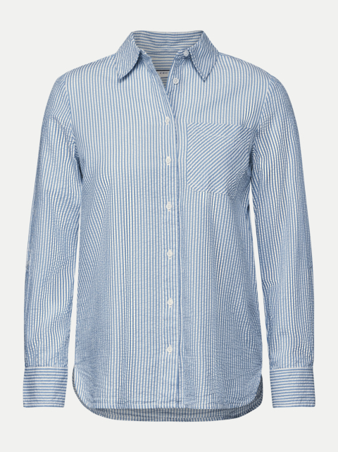 CECIL Gestreifte Seersucker Bluse bei Robert Ley
