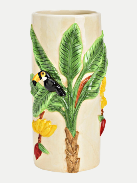G.WURM Vase Baum/Papagai 10x22x12 bei Robert Ley