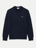 Lacoste Pullover mit Zopfmuster 802-blue/green bei Robert Ley