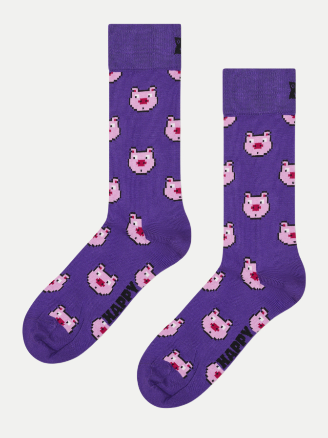 Happy Socks Socken mit Schweinprint bei Robert Ley
