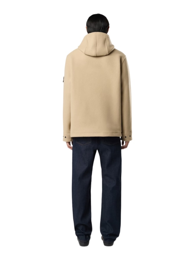 Stone Island Kurzer Parka aus Woll-Kaschmir-Mix bei Robert Ley