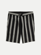 Tom Tailor Denim Relaxed- Fit Shorts mit Streifenmuster 40411-black big stripe bei Robert Ley