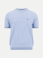 Fynch-Hatton Kurzarmpullover aus Wolle 660-air blue bei Robert Ley