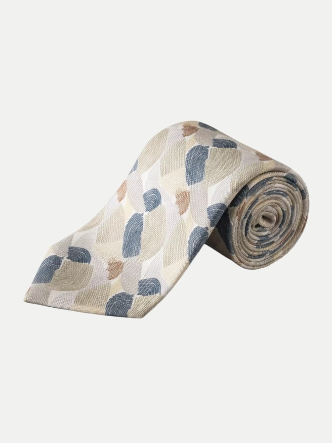 Eton Geometrische Seidenkrawatte bei Robert Ley