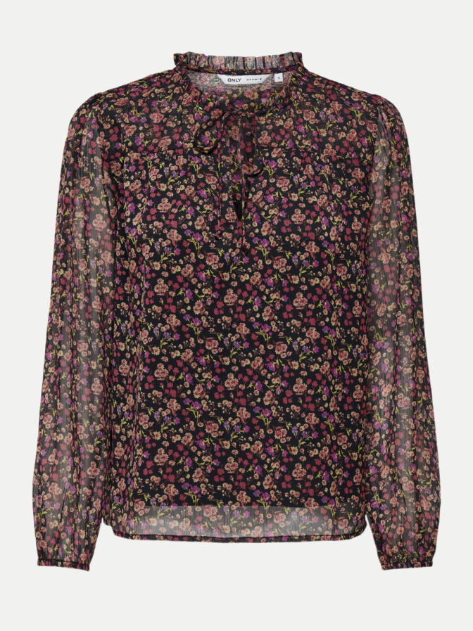 Only Gemusterte Bluse bei Robert Ley