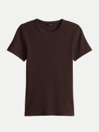Opus T-Shirt Samuna mit Muschelkante 20035-coffee bean bei Robert Ley
