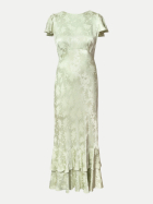 Rixo Kleid Sadie daisy jacquard sage bei Robert Ley