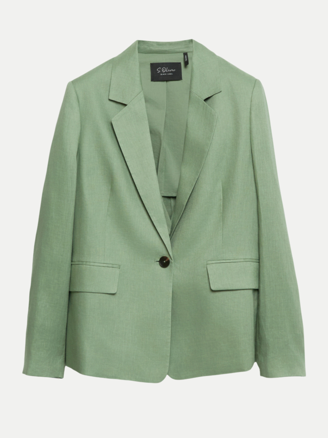 s.Oliver BLACK LABEL Leinenblazer mit Reverskragen bei Robert Ley