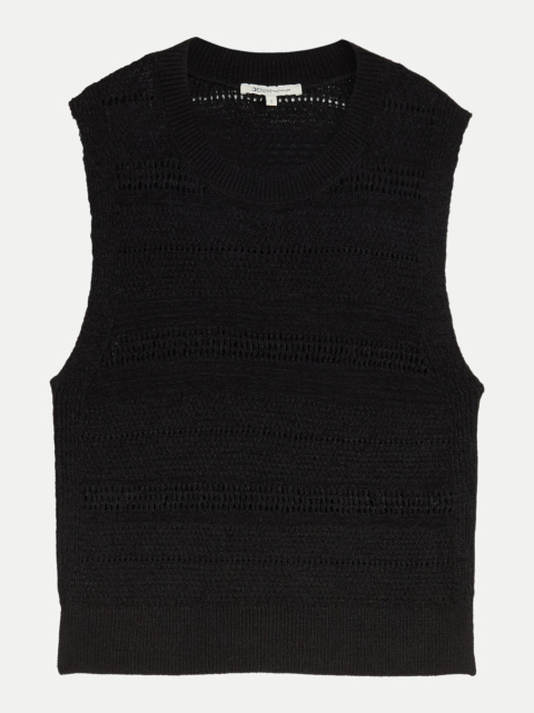 Tom Tailor Denim Strickweste mit Lochmuster bei Robert Ley