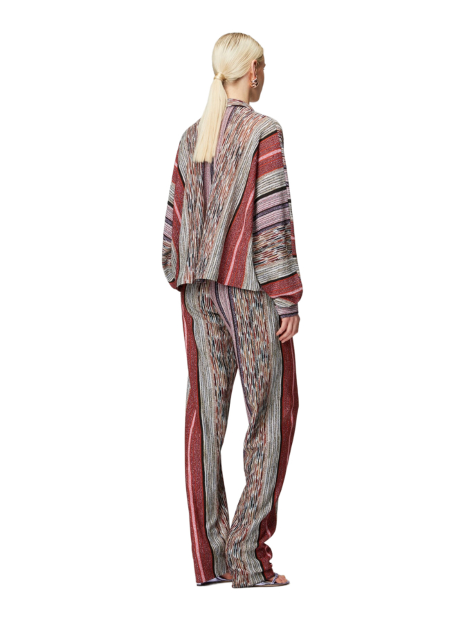 MISSONI Lamé-Viskosebluse mit Schalkragen bei Robert Ley