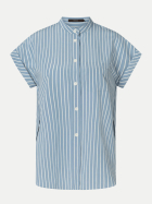 Windsor Women Kurzarm-Hemdbluse Gestreift 441-TurquioseAqua 441 bei Robert Ley