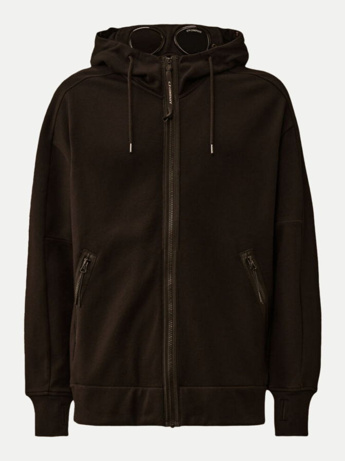 C.P. COMPANY Sweatjacke mit Kapuze und Goggles bei Robert Ley