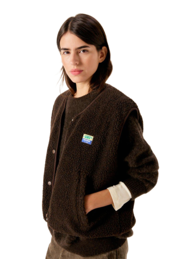 American Vintage Teddyfell-Weste Hoktown bei Robert Ley