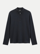 Marc O'Polo Langarm-Poloshirt 4131-Dark Navy bei Robert Ley