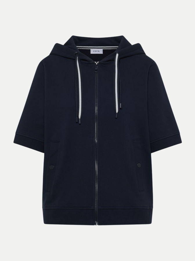 Cecil Kurzarm Hoodie- Jacke bei Robert Ley